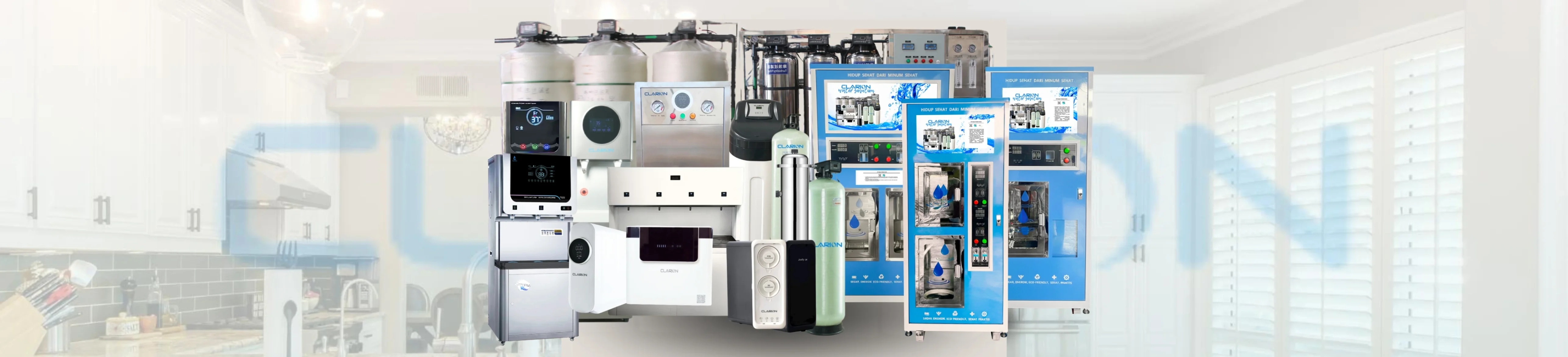 Filter air Clarion menghasilkan air bersih dan sehat untuk rumah tangga